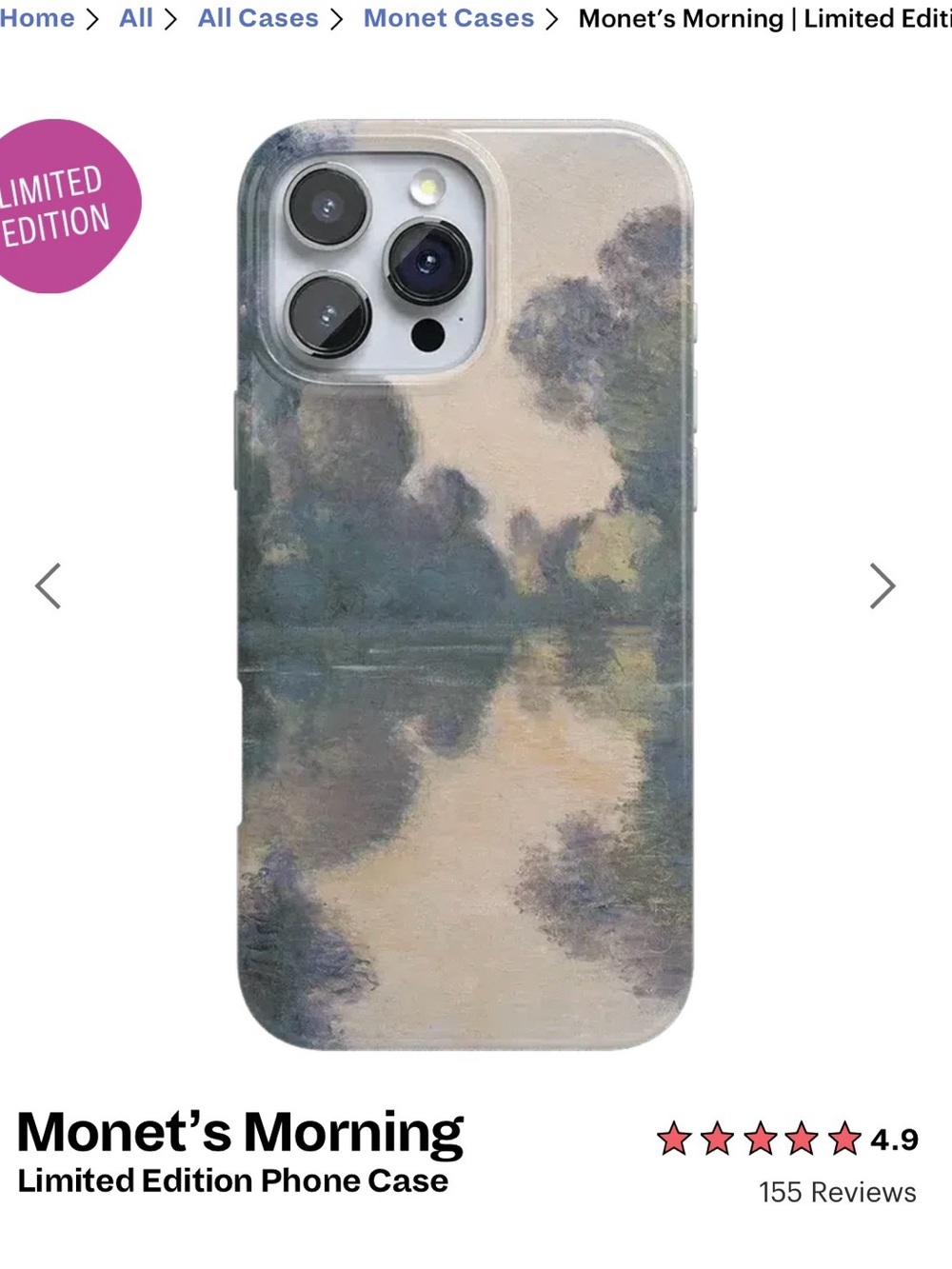 Casely: Monet's Morning Limited Edition Phone Case